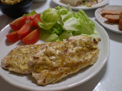安い☆簡単☆鶏ササミのマヨマスタード焼きの写真