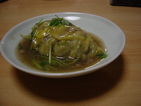 もちもちエビのロールキャベツ