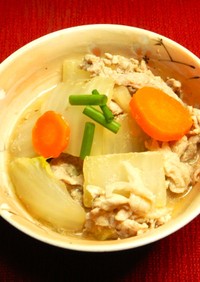 豚肉と白菜のトロトロ味噌煮込み・温まる