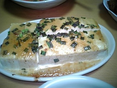 豆腐の味噌マヨ焼きの写真
