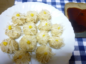 レンジで簡単「豆腐シュウマイ」美味いよ