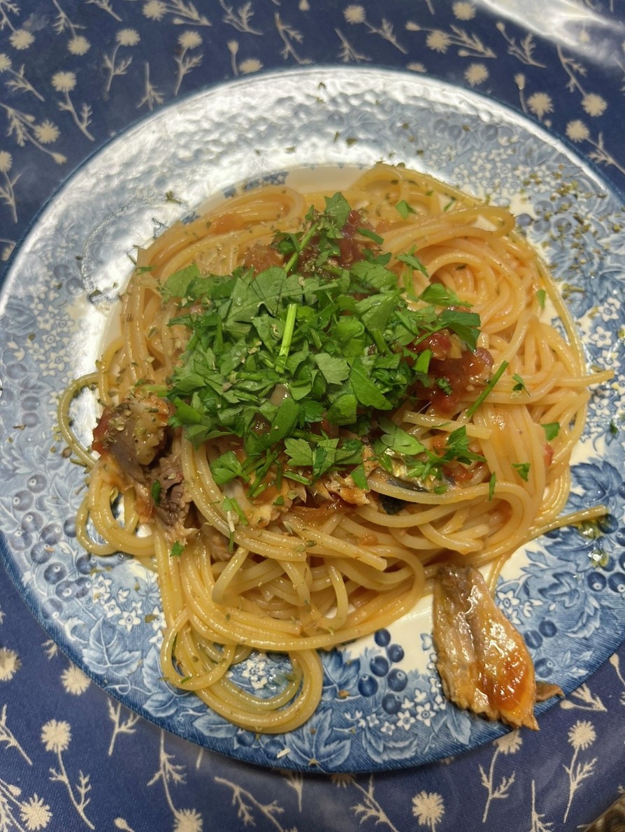 鰯の漁師風トマトスパゲッティの画像