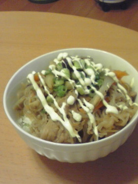 ヘルシーでも満足★うちのきんぴら丼