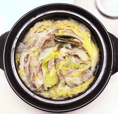 【1人分】白菜と豚肉のミルフィーユ鍋の写真