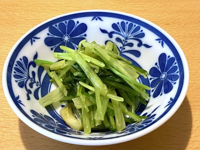 簡単、壬生菜の漬物（同様に水菜の漬物）の写真