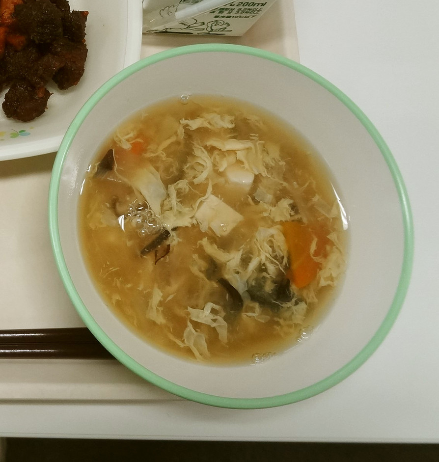 【学校給食】かきたまスープの画像