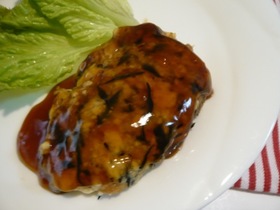 残ったひじきの煮物で豆腐ハンバーグ