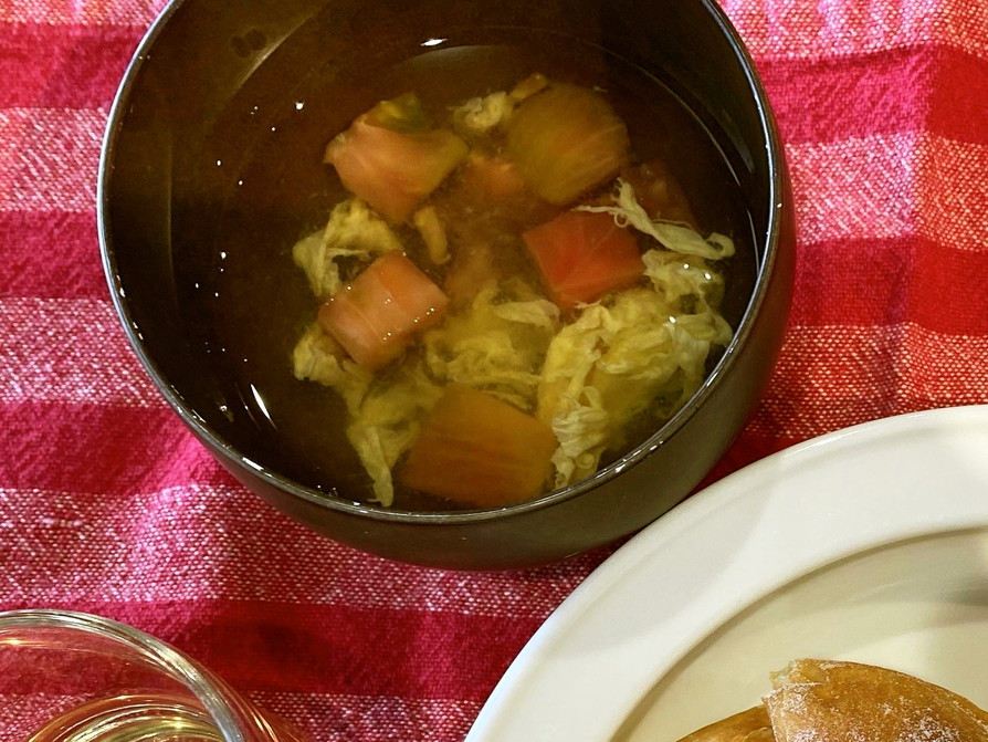 保育園給食★トマトと卵のスープの画像