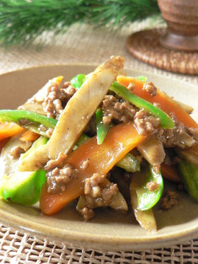 メインになるきんぴら~カレー味~