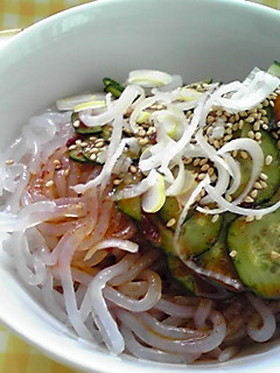 しらたきで☆ビビン麺風