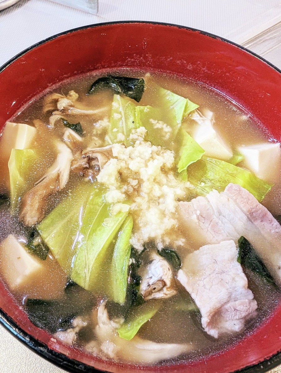 オートミール入り生姜スープの画像