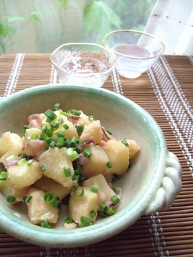 ✿コロコロじゃがいもと塩からの和えもの✿