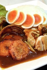 鶏ムネ肉と蒸し野菜のダイエットカレー