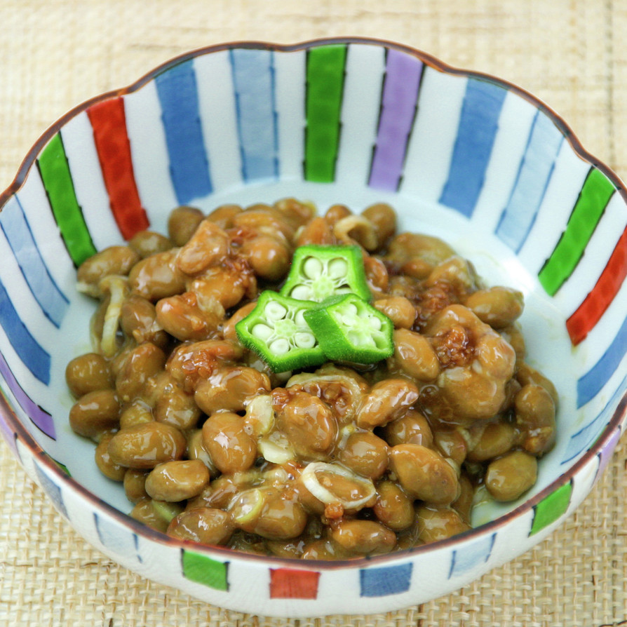 しょうゆ麹で食べる納豆の画像
