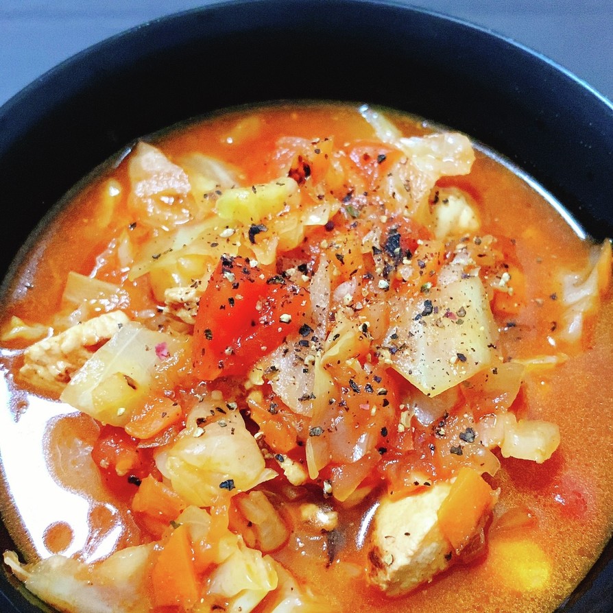 トマト野菜スープの画像