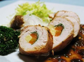 鶏むね肉のお野菜チーズまきまき