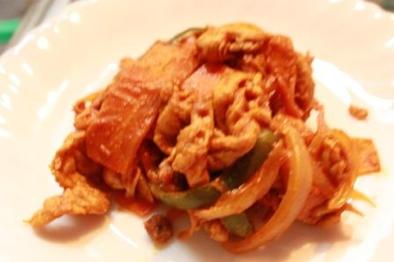 豚肉のケチャップ炒め★カレー風味の写真