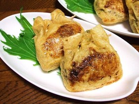 お豆腐屋さんの納豆巾着♬*:♬♪゚