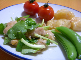 鶏肉と三つ葉のさっぱり和え