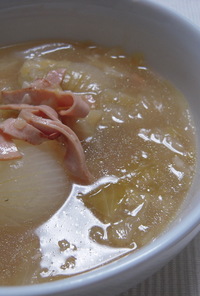 まん丸新玉ねぎ味噌スープd(-∀-｀ )