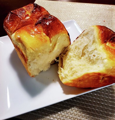 神レシピ練乳シュガーバターホテル食パンの写真
