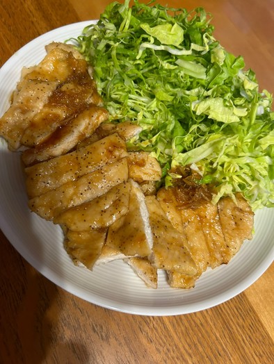 鶏ササミの生姜焼きの写真
