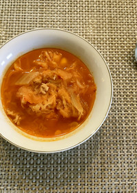 簡単キムチ野菜スープ作り置き1