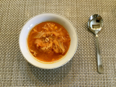 簡単キムチ野菜スープ作り置き1の写真