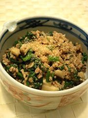 葉っぱときのこのカンタン肉味噌の写真