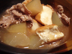 冬瓜と豚肉の厚揚げ煮、おばんざい