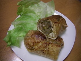 薄揚げで〇〇巻き