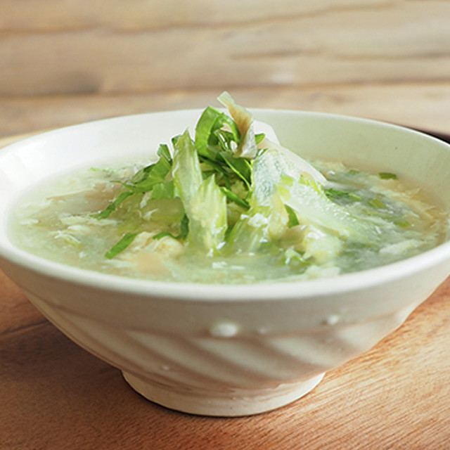 ザーサイとセロリの中華スープの画像