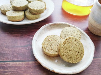 発酵バターのほうじ茶クッキーの写真