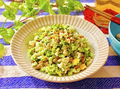 簡単☆ブロッコリーと納豆のサラダの写真