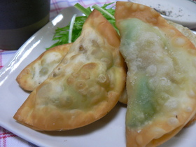 エビアボカドの揚げ餃子~カレー風味♪~