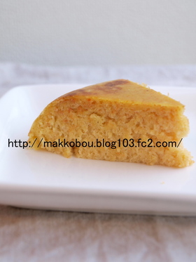 米粉の人参豆乳蒸しパン(炊飯器使用)