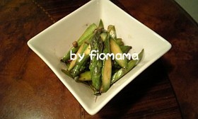 アスパラのニンニク・アンチョビ炒め