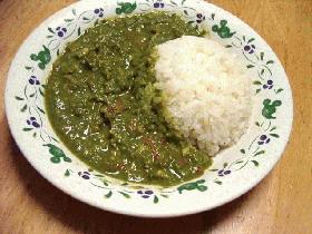 ほうれん草のミルクカレー