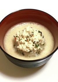 納豆卵かけ白和えご飯