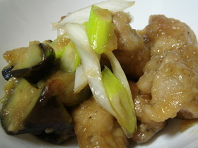 ふにゃ②茄子と鶏肉の大根おろし煮