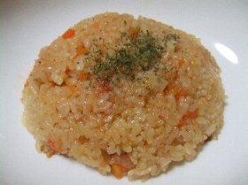 炊飯器でトマトピラフ