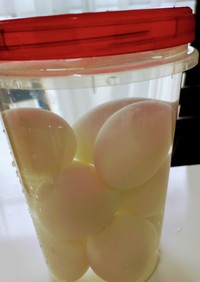 ゆで卵の保存