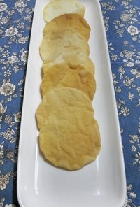 餃子の皮で作る煎餅