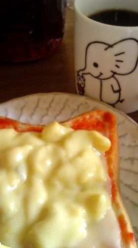 *ふわふわとろたまチーズトースト*