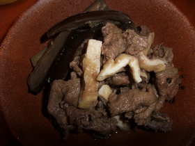 甘辛で美味しい!ナスと牛肉の炒め煮