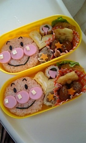 簡単キャラ弁!アンパンマン弁当★