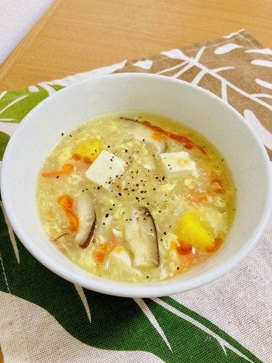 サンラータン風スープ〜オレンジ風味の写真
