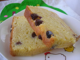 ラムレーズンとリンゴのパウンドケーキ