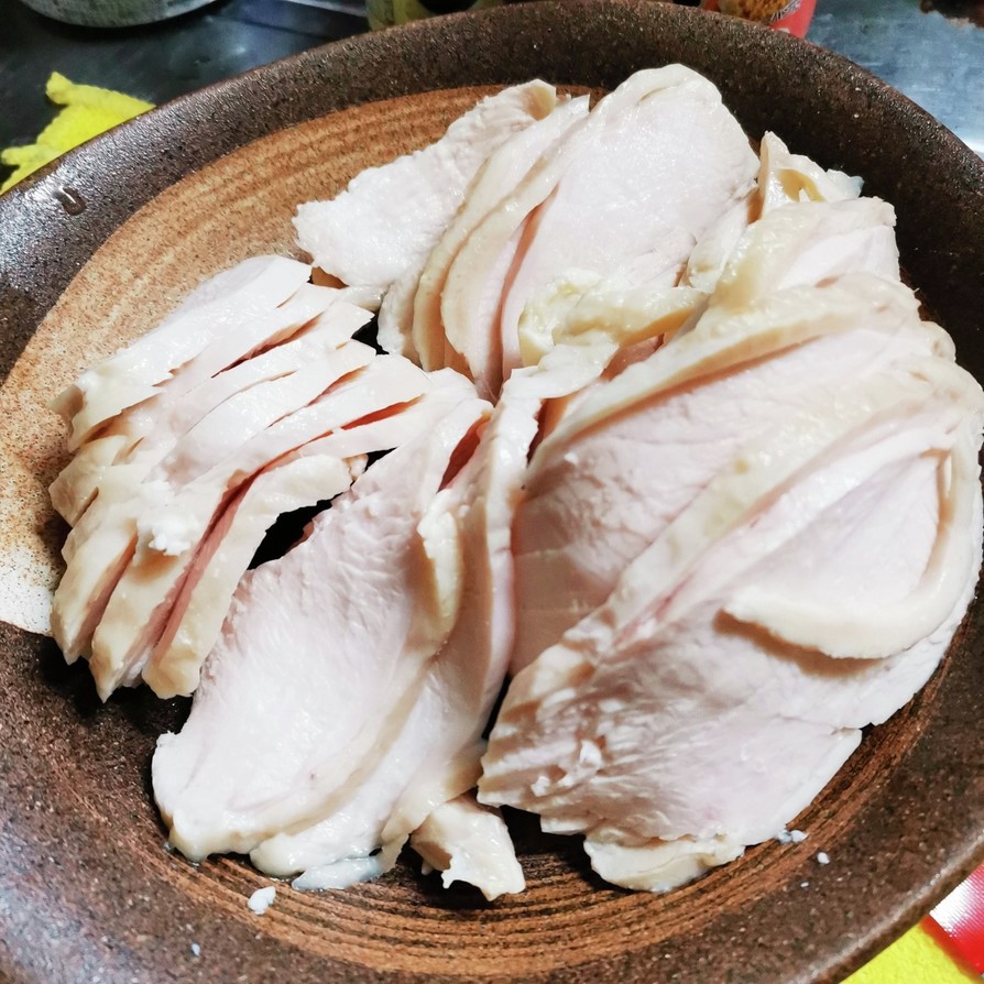 鶏胸肉のしっとりﾑﾁﾑﾁ鶏ハムの画像