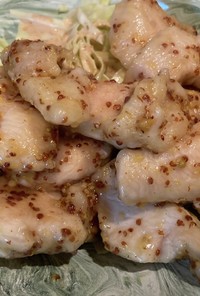 【かんたん酢使用】鶏胸肉のマスタード炒め